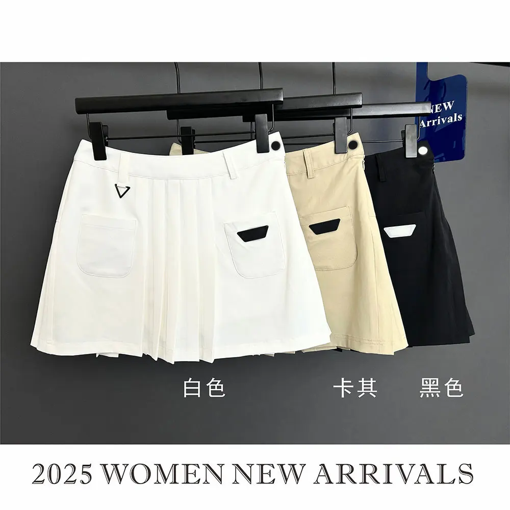 new women's golf short skirt outdoor sports half skirt pleated skirt, comfortable, quick drying, sports,