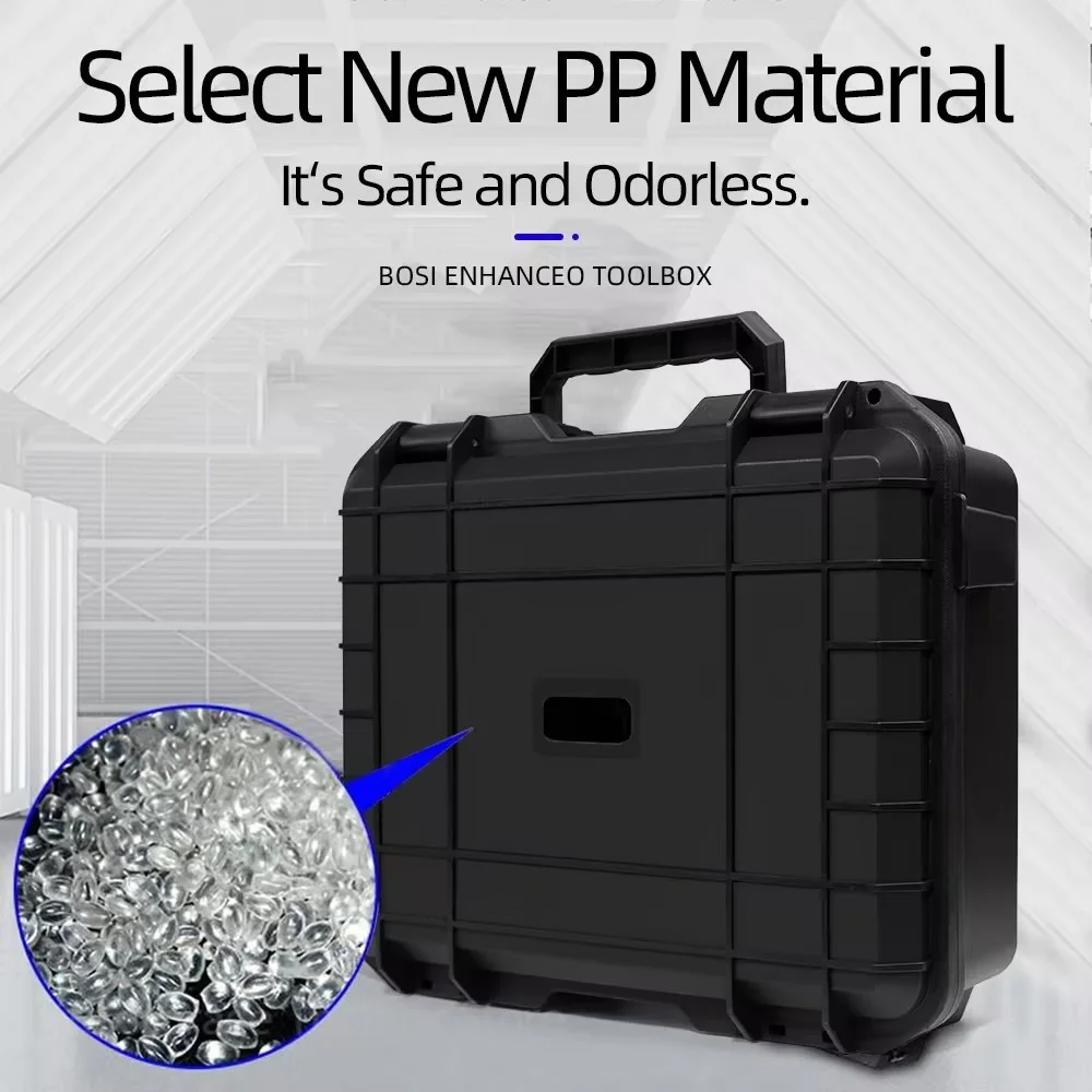 1pc Safety Instrument Tool Box Waterproof Hard Carry Case Bag Tool Case Sponge Protective Tool Storage Box Shockproof Hard Case 2
