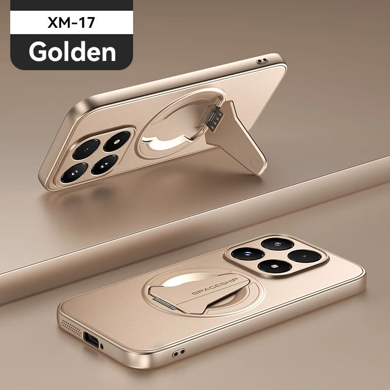 Premium Metal Paint Magnetic Charging Stand Phone Case - Drop-Proof & Fingerprint-Resistant Design