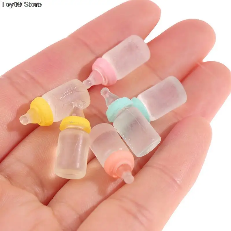 6 Styles Cute 1:12 Simulation Mini Milk Bottle Feeding Bottles Miniature Baby Bottle DIY Dollhouse Miniature Accessories