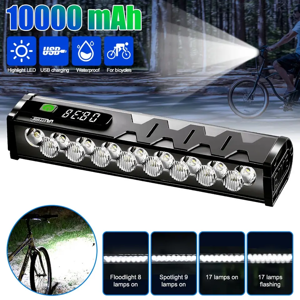 Set fietsverlichting VAYOX VA0046 VA0152 LED-lampen voor en achter