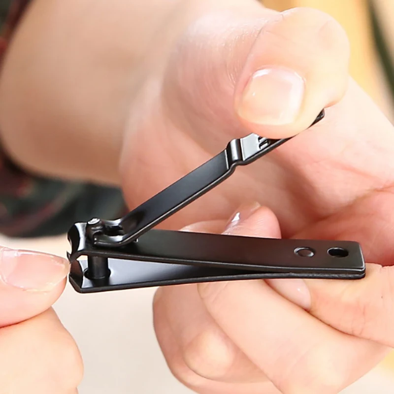 1PC Professional Black Stainless Steel TOE Nail Cutter Nails Trimmer Clipper Machine toe nail clipper nail clippers