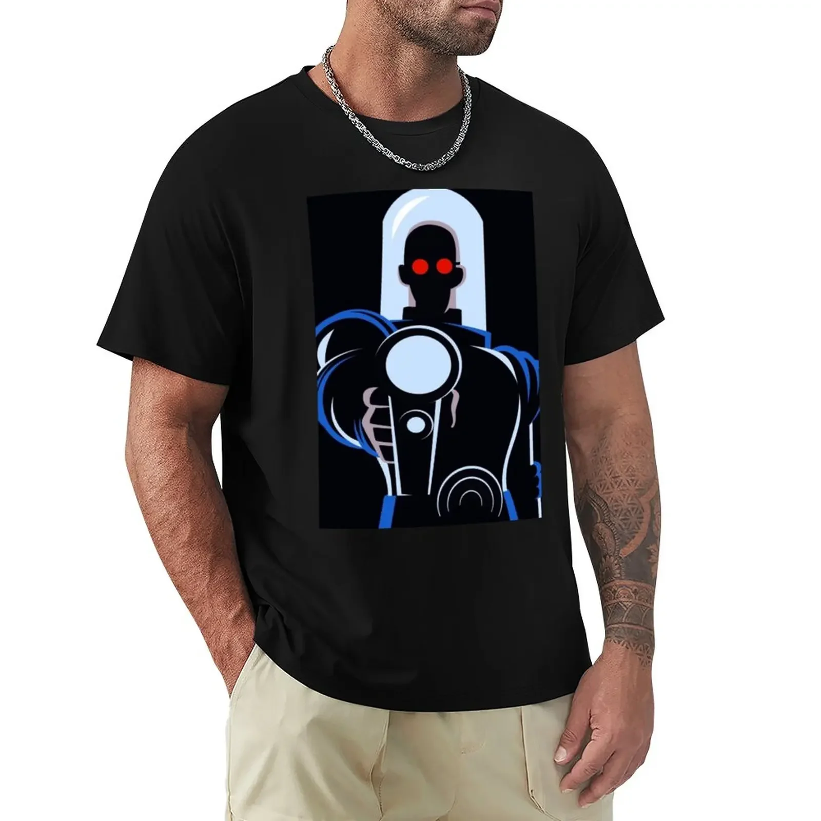 T-Shirt Mr. Freeze Btas Moda Coreana Vintage Taglie Forti T-Shirt Da Uomo
