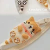 Cat Crossbody Bag DIY Material Yarn, Mobile Phone Bags Yarn Crochet Thread Set,Cute Coin Purse, Couple Weaving Gift Knitted Yarn 4