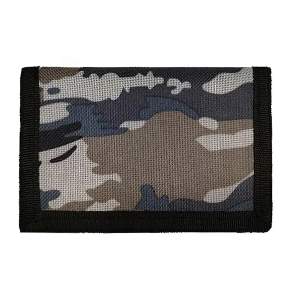 Versatile Camouflage Slim Wallet with Zipper – Classic Trifold Outdoor Travel Coin Purse