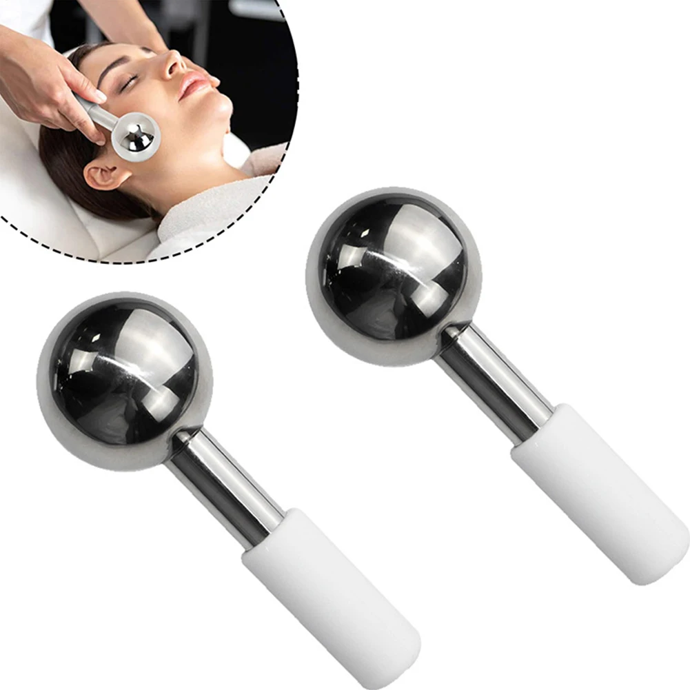 

Skin Care Home Spa Facial Roller Stainless Steel Beauty Ice Globes Face Massager Cryo Massage Tools For Body And Neck Face Lift