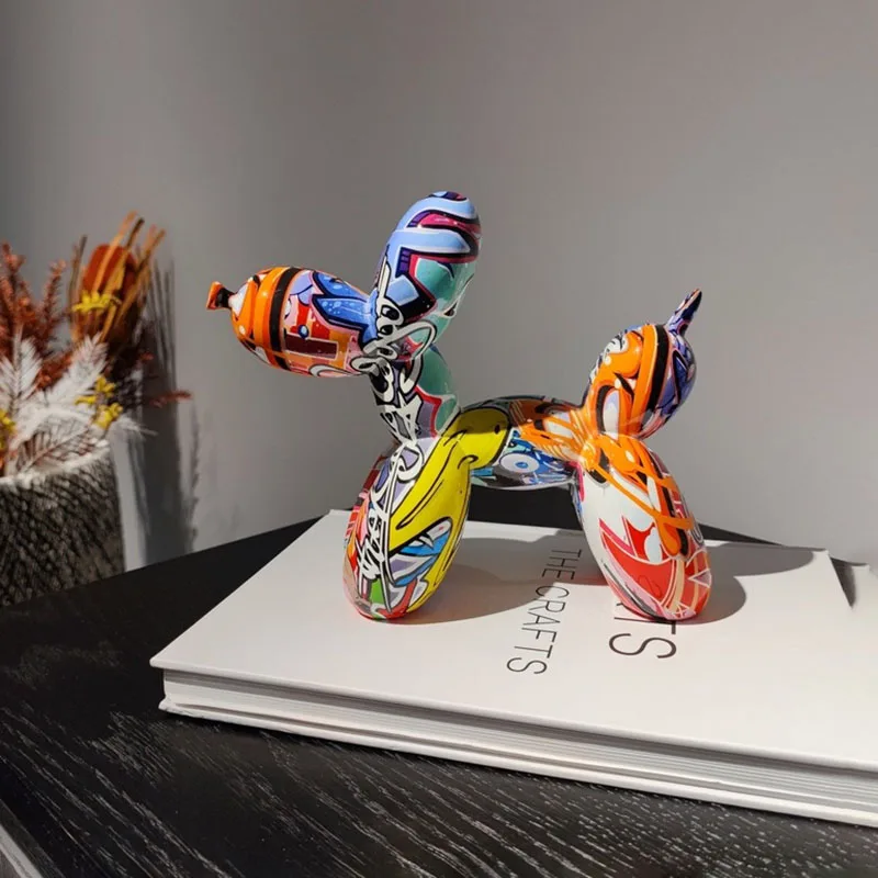 Home Decor Balloon Dog Resin Statue Sculpture Nordic Decoration Home