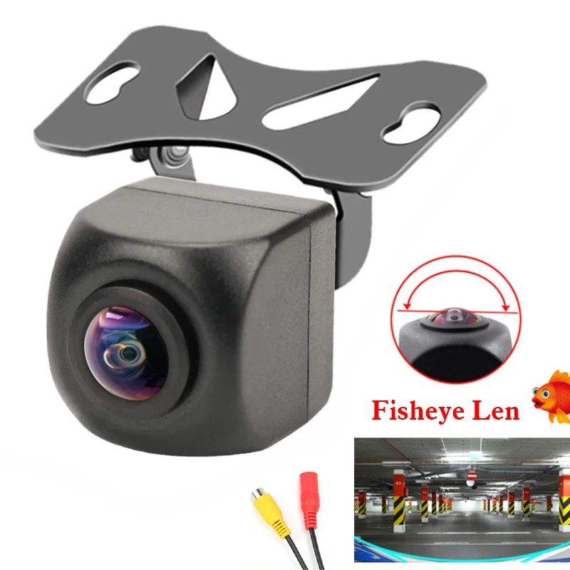 

150° AHD 720P Vehicle Rear View Camera Waterproof Universal Car Reverse Black Fisheye Lens Night Vision Camera