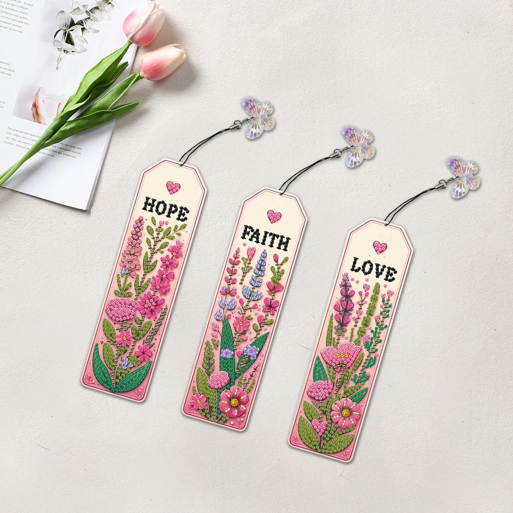 Description Picture 5 of itemDIY Diamond Art Painting Bookmark Diamond Art Bookmarks Cross Stitch Embroidery Kit Special Shaped Drill for Adults Art Crafts