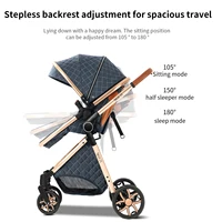 Système de poussette de voyage 3-en-1 Magic ZC, poussette compacte pliable avec nacelle, siège auto pour bébé et siège réversible, landau haute position, roues amortissantes, poignée réglable, pliage à une main, nouveau-né à tout-petit, beige 6