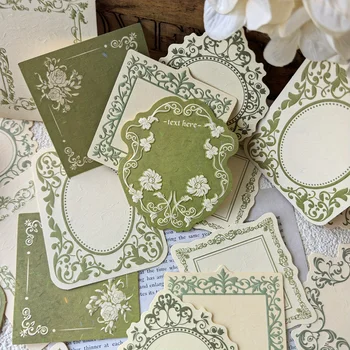 Retro Blue Lace Cardstock Sheets 1