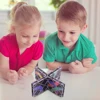 Twisty Cubo Magician Professional Cube Classic Toys Cube Puzzle Panel Puzzle Magic 8 Panels 3 Rings Folding Puzzle Cube Gifts 3