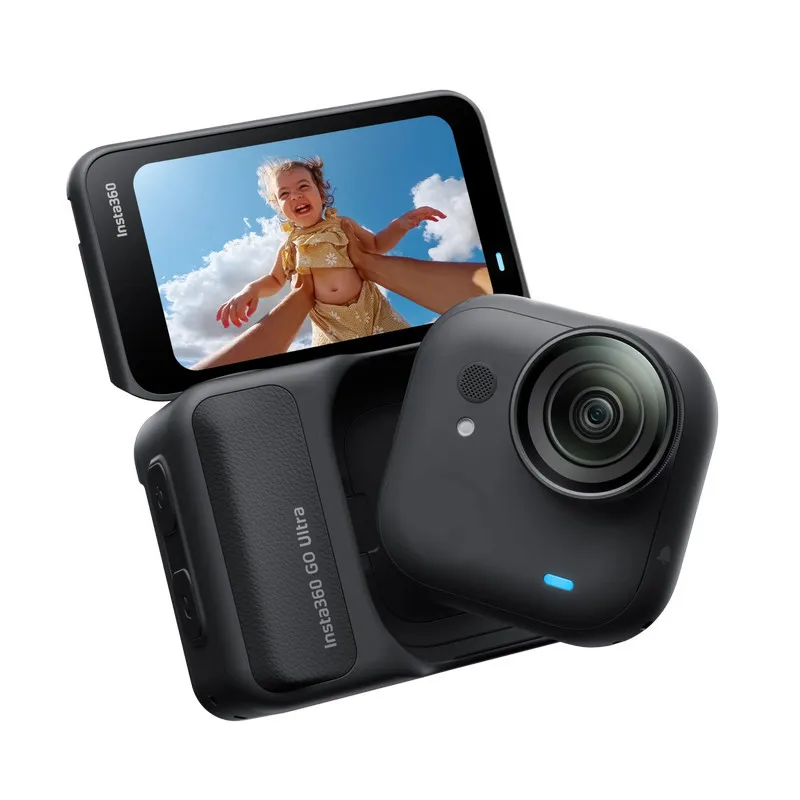 Insta360 GO Ultra 4K60fps Magnetic Action Camera 53g Ultra-Light with 156° FOV and 2.5" Flip Touchscreen