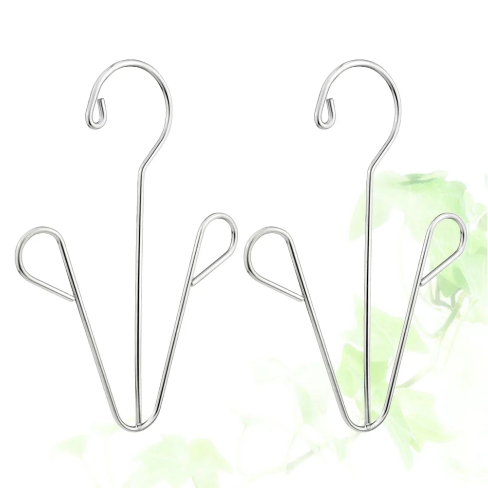 2 Pcs Boot Drying Rack Shoes Hanger Dryer for Bold Stainless Steel Stand Holder
