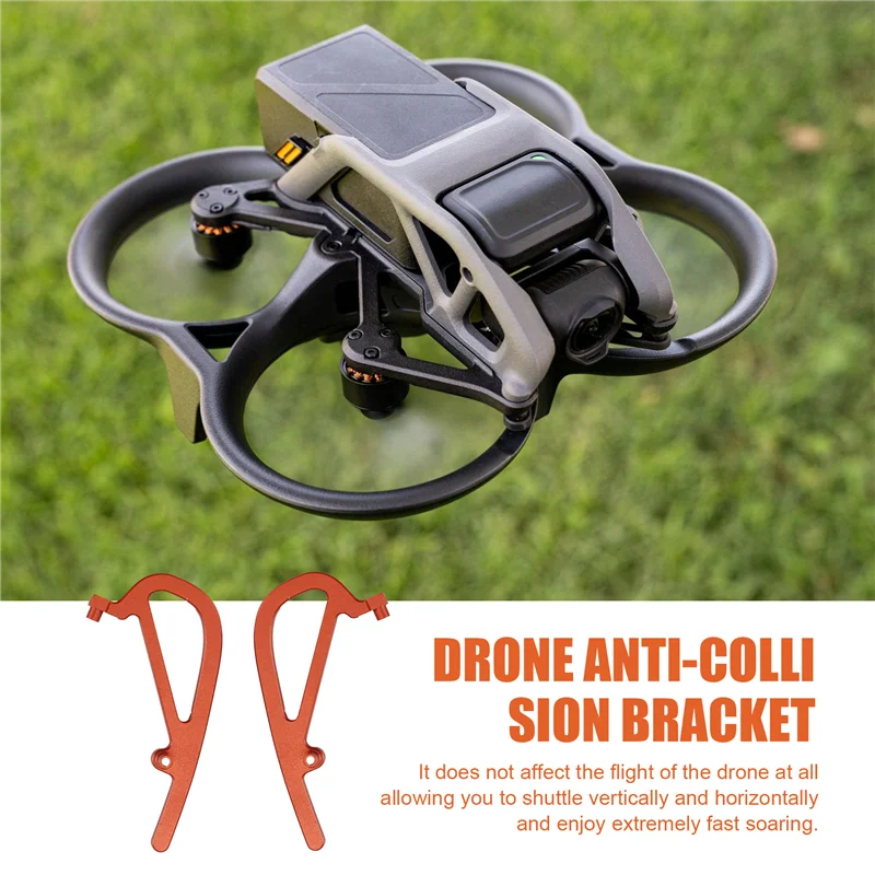 Kit protection cardan drone ABS - Pare-chocs noir/rouge