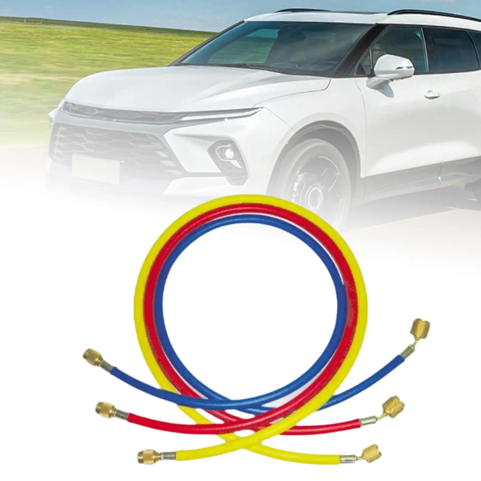 

Запасные части для зарядного шланга R410, запасные части для замены рабочего давления 600psi, легкая установка, прочный металлический шланг высокого давления, 3 шт.