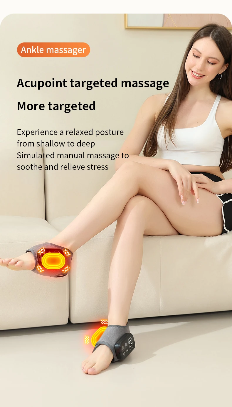 Electric Foot And Knee Massager With Vibration And Heat Therapy_voghion.com