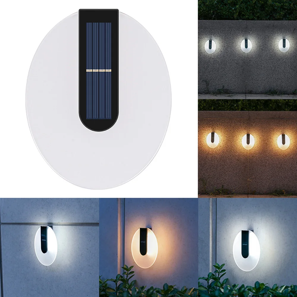 8LED Solar Outdoor Wall Light Waterproof Solar Powered Light Home Garden Porch Yard Fence Decoration Solar Powered Wall Lamp for lg 43uk6500pla 43uk65 lgd 8led