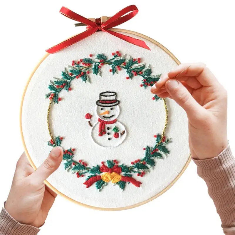 

Embroidery Set Beginners-Friendly DIY Embroidery With Pattern And Instructions Arts And Crafts For Courtyard Bedroom Study Room