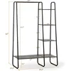 Freestanding Clothes Garment and Accessories, Organizer Closet Rack (BLK) 5