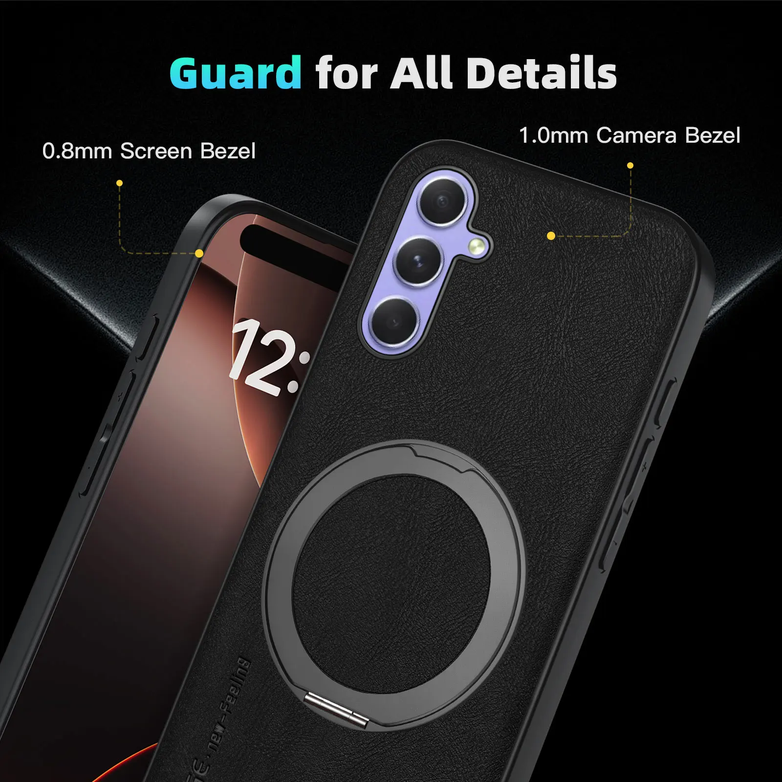 Magnetic Retro Soft Stand Phone Case