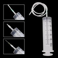 100-550ml Large Syringes With Tube for Liquid Plastic Syringes With Tip Cap for Glue Dispensing, Watering, Refilling, Feeding 2