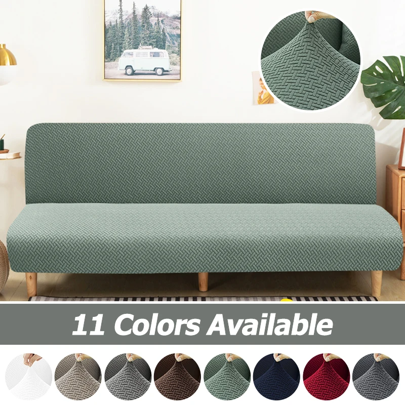 

LEVIVEL Thick Elastic Sofa Bed Cover Slipcover Folding Armless Sofa Couch Cover For Living Room Stretch Armchair Cover Protector