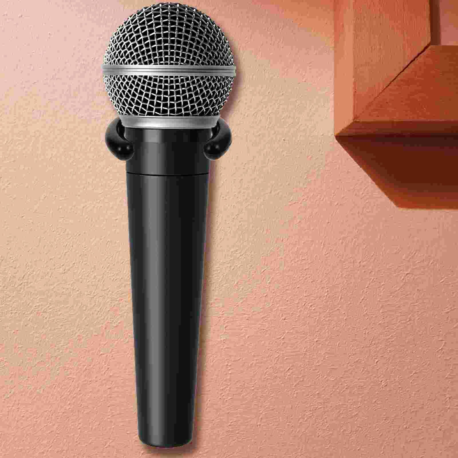 

Microphone Holder Microphone Hanger Wall Mount Microphone Holder Tool Universal Use Clip Stand Microphone Fixed Holder