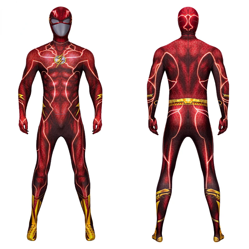 Red Flash Barry Allen Cosplay Costume Customizable Adult Men Flash Cosplay Point  Costume Red Jumpsuit with Headgear| | - AliExpress