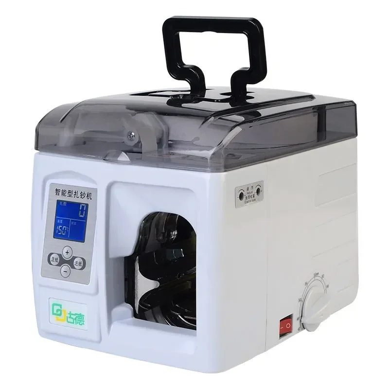 Automatic Banknote Bundling Machine Money Binding Strapping Machine 110V/220V | Intelligent Currency Note Packer for Bill Bank C detail image 3