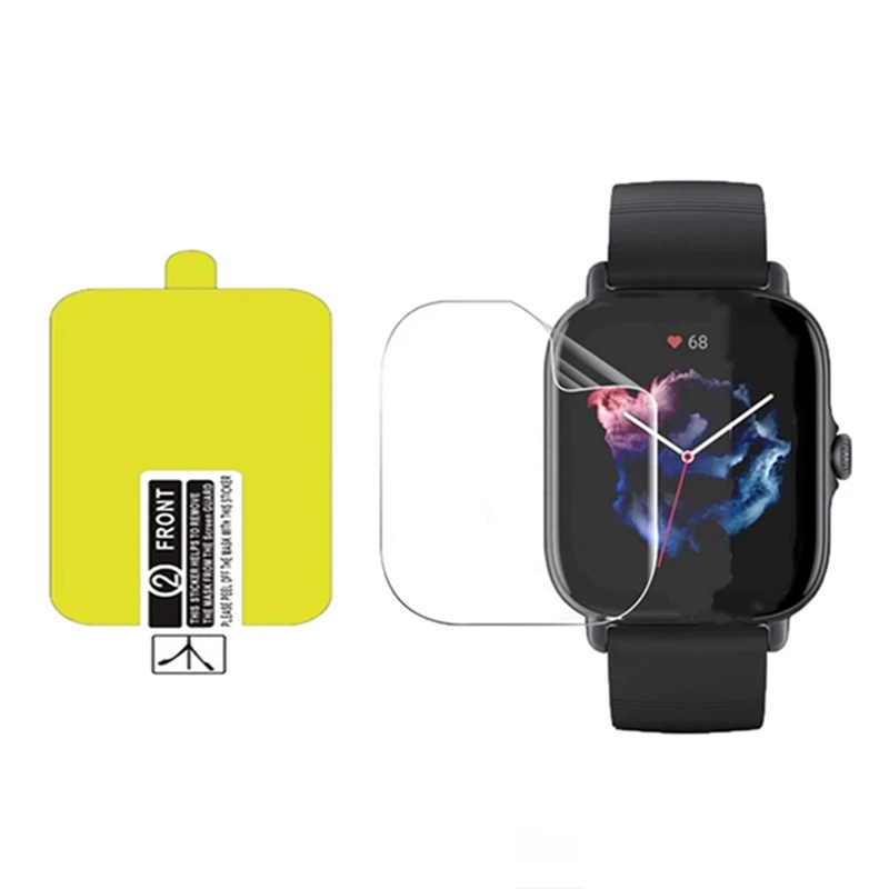 3PCS Soft Hydrogel Film For Amazfit GTS 3 GTS 2 2e GTS 2 Mini Smartwatch Screen Protector for GTS2 GTS2e GTS3 Film Not Glass