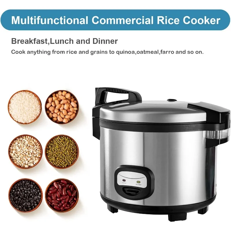 60-Cup (Cooked) Commercial Rice Cooker and Warmer,Nonstick Aluminum Inner Pot is removable 4