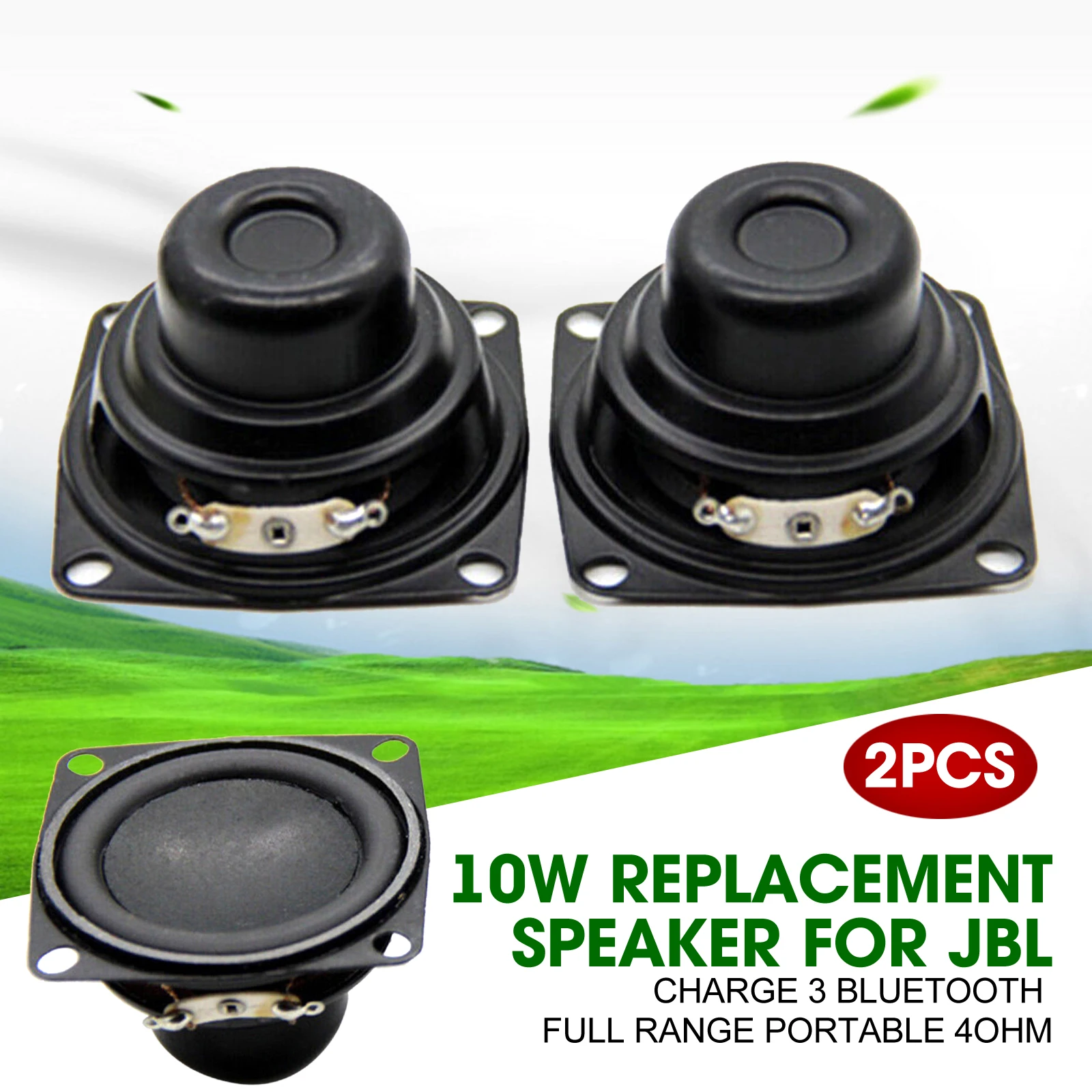 2Pcs 10W Replacement Car Speaker For JBL Charge 3 Bluetooth Full Range  Portable 40mm Car Audio Car Horn Car Accessories