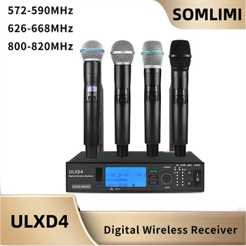 SOM 전문 무선 마이크 시스템, 무대 공연 노래, 대형 파티, ULXD4/ULXD24 BETA58A/S58/BETA87/KSM9, 최고 판매