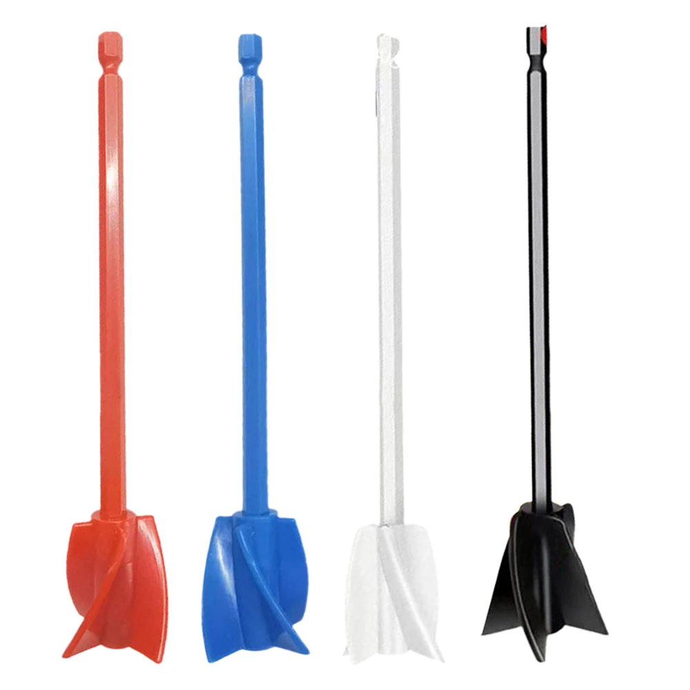 

4pcs ABS Epoxy Mixer Paint Drill Attachment Paddle Consistency Liquids Resin Head Stirrer Helical Blades 16.5*3.5cm Power Tools