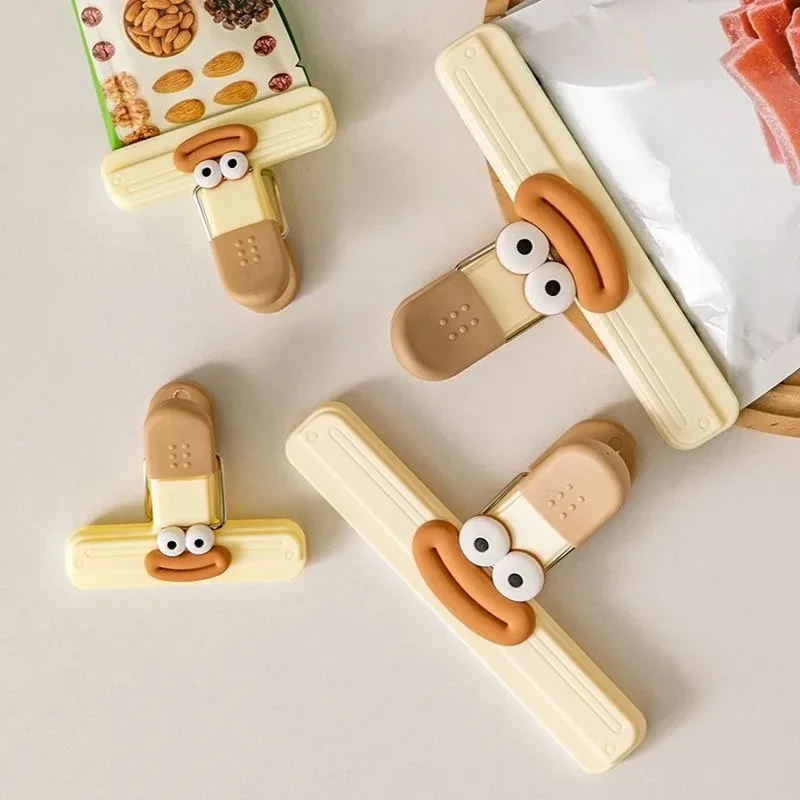 2/4/6PCS  Creative and Quirky Sealing Clips, DIY Decorative Patches, T-shaped Sealing Clips, Snack Clips, Kitchen Tools
