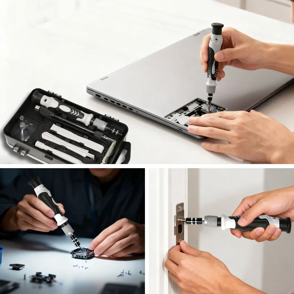 Precision Screwdriver Set 115-in-1 Magnetic Bits Repair Kit Electronics