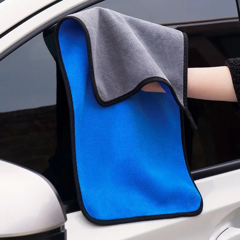 

Microfiber Cleaning Towel Soft Drying Cloth Car Body Washing Towels Clean Rags 30/40/60cm car accessories interiors