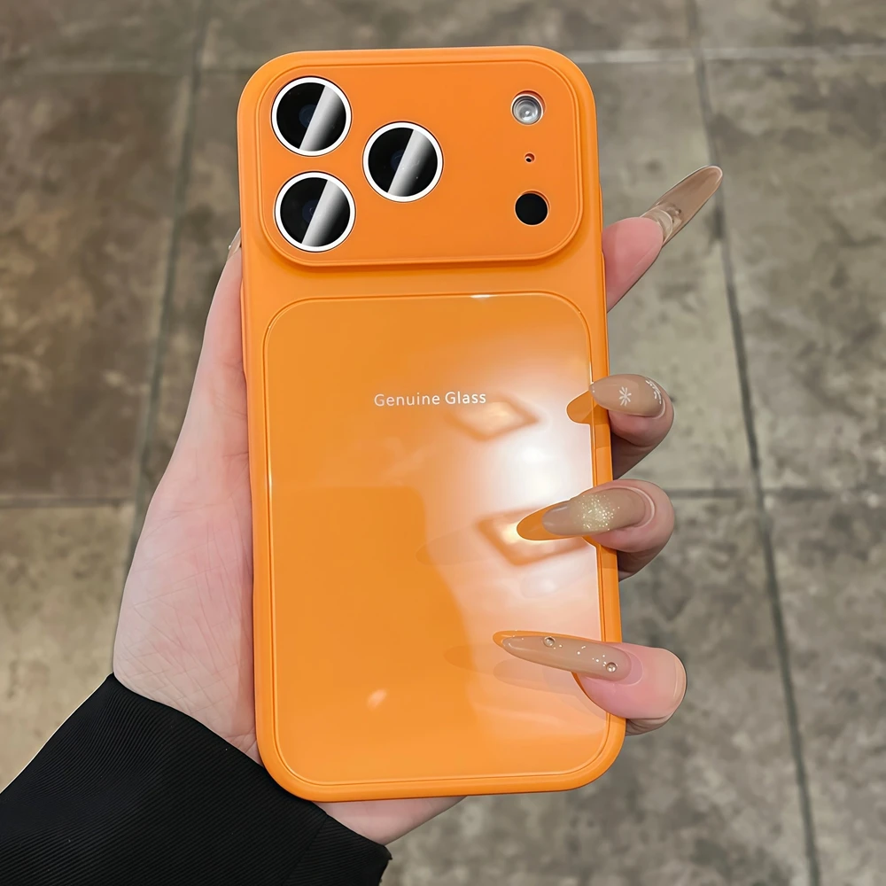 Echtes Glas Handyhülle Stoßfest Für Iphone Pro Max Plus_voghion.com