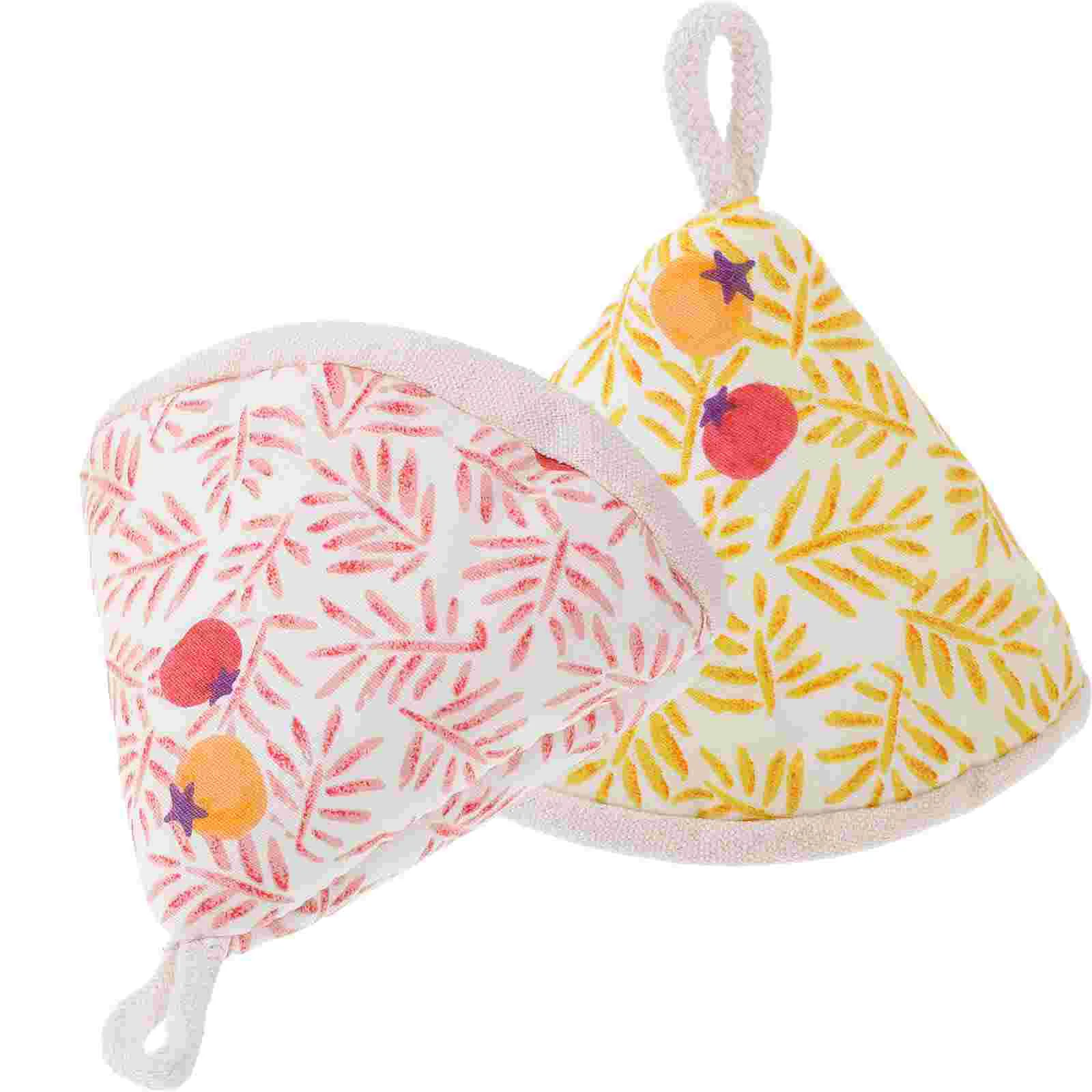 

2 Pcs Pot Holders Anti-scalding Lid Gloves Protector Kitchen Accessory Gadget Cover