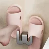 Simple Shoe Storage Rack Bathroom Slipper Rack Wall Mounted non Perforated Bathroom Door with Drainage Hook on The Back Wall 3