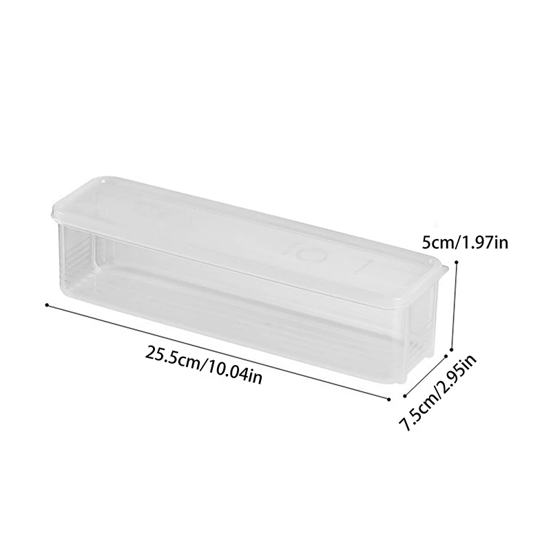 1pc Fresh Box Noodle Plastic Food Preservation Sealed Box Rectangle Fruit Container Refrigerator Storage Kitchen Supply Home Tool