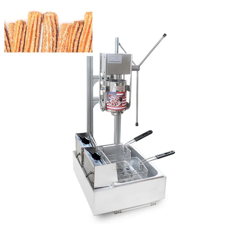 Commercial Spanish Churros Stainess Steel Making Electric Machine Fryer Churros Machine Churros Machine Fryer For Beverage