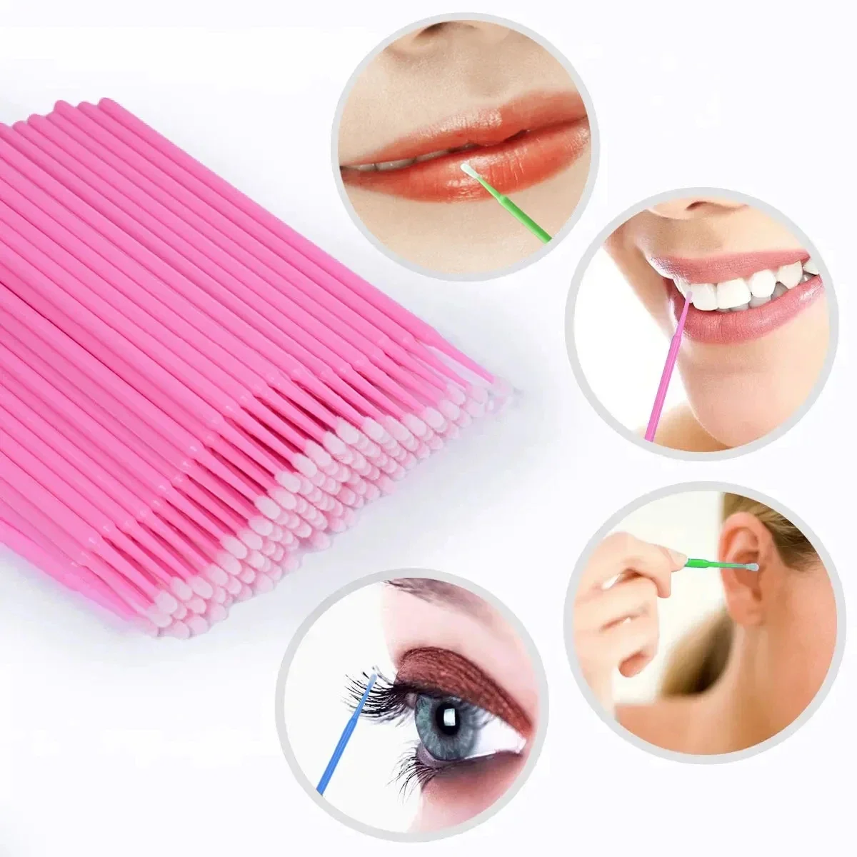 Kit estensione ciglia: ciglia a strisce, cerotti sotto gli occhi, pennello microapplicatore, supporto adesivo | Strumenti professionali all-in-one - immagine 6
