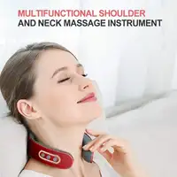 EMS Electric Cervical Spine Massager Neck Shoulder Massage Vertebra Relax Automatic Heating Physiotherapy  Relief Rechargeable 6