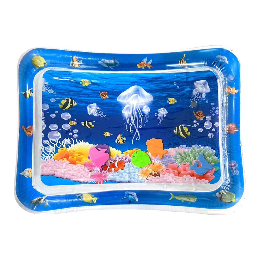 Baby Water Play Mat Inflatable Cushion PVC Infant Tummy Time Toddler Water Pad For Kids Early Education Developing Activity Toys 1