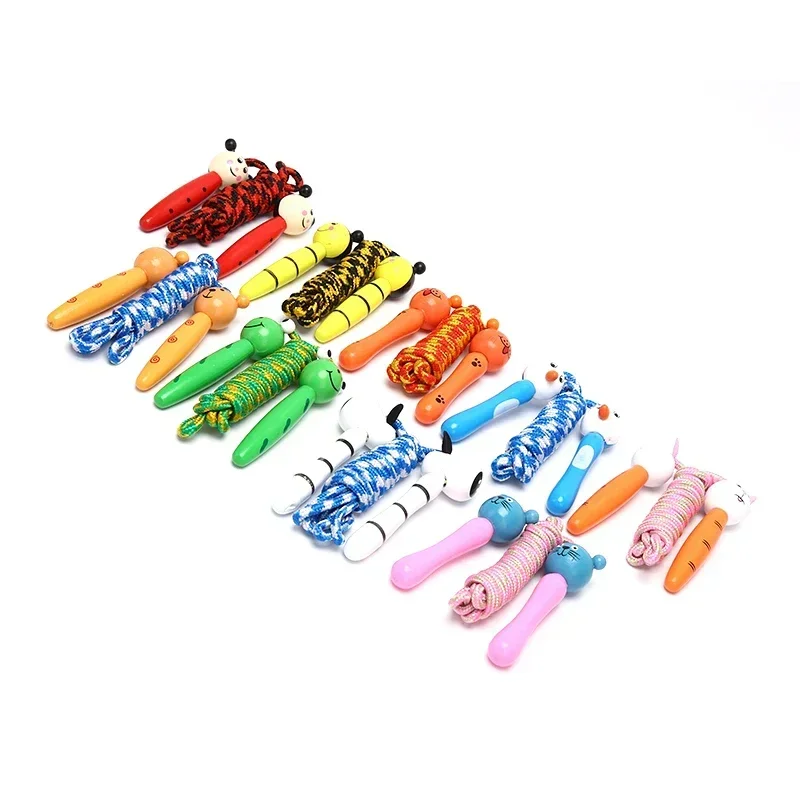 Cotton Jump Rope with Wooden Handles