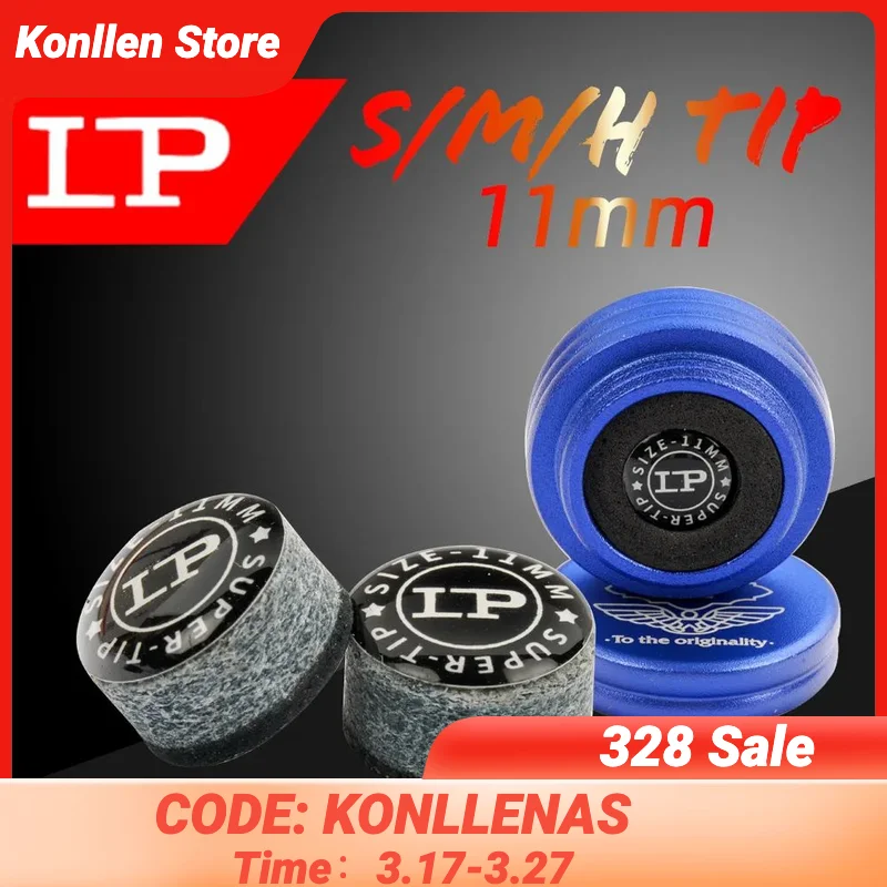

Original LP Billiards Pool Cue Tip 11mm S/M/H Technology Gasket Pool Cue Stick Tip Professional Durable Billiard Accessories