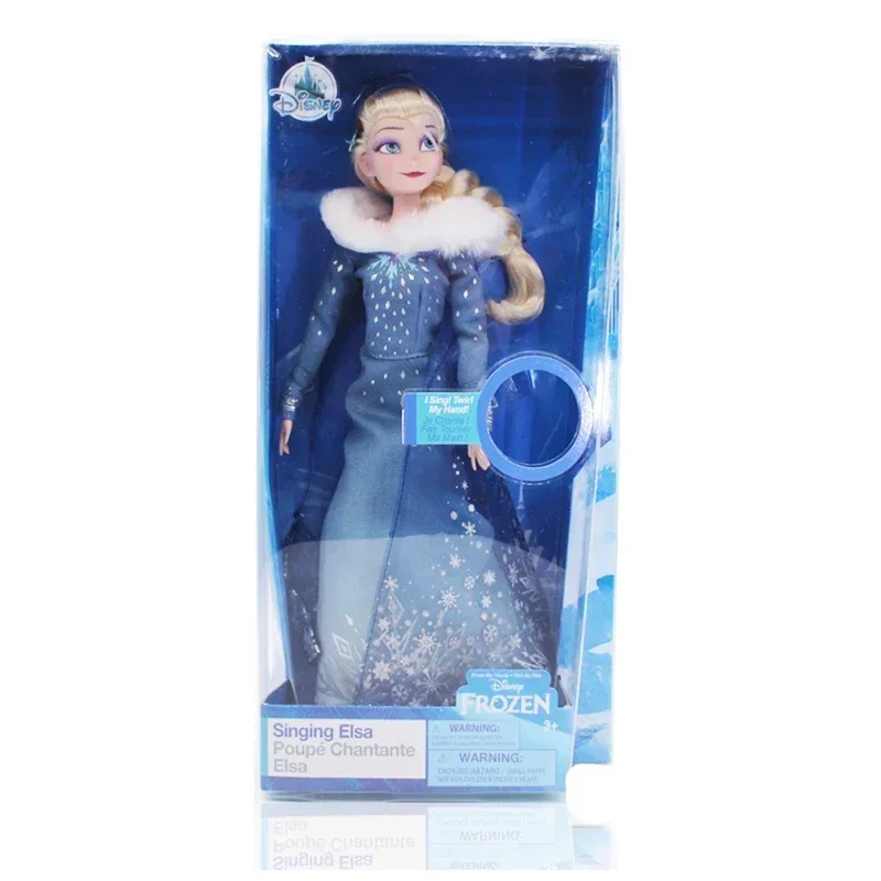 Frozen Elsa Fashion Hair Play music Doll with Princess Action Figure Gift Xmas Collectible Model fashion hair doll