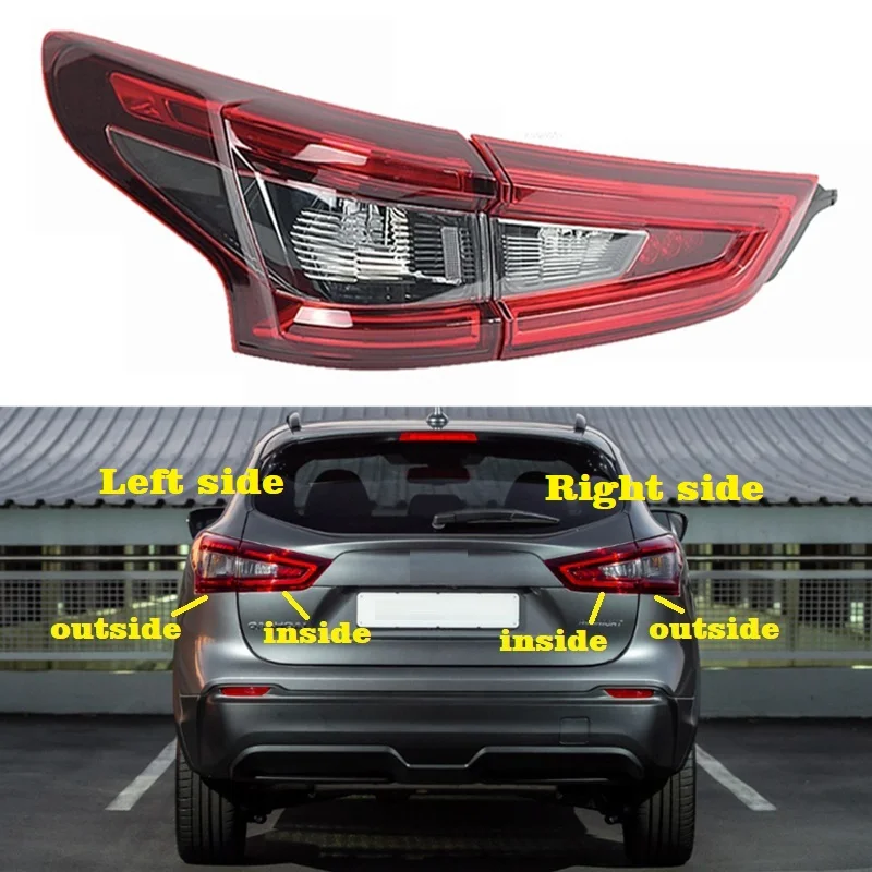 ForNissanQashqai201920202021AutoTailLightAssemblyTailLamps